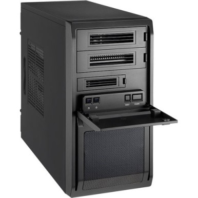 Chieftec LT-01B-350GPB Mini Tower Κουτί Υπολογιστή Μαύρο