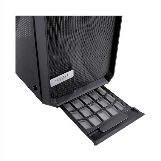 Fractal Design Meshify C Dark Tempered Glass Midi Tower Κουτί Υπολογιστή με Πλαϊνό Παράθυρο Μαύρο