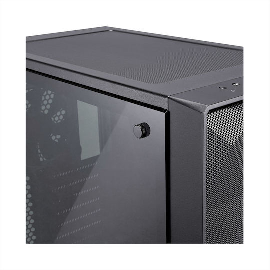 Fractal Design Meshify C Dark Tempered Glass Midi Tower Κουτί Υπολογιστή με Πλαϊνό Παράθυρο Μαύρο