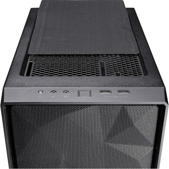 Fractal Design Meshify C Dark Tempered Glass Midi Tower Κουτί Υπολογιστή με Πλαϊνό Παράθυρο Μαύρο
