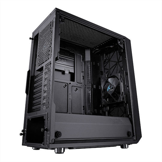 Fractal Design Meshify C Dark Tempered Glass Midi Tower Κουτί Υπολογιστή με Πλαϊνό Παράθυρο Μαύρο