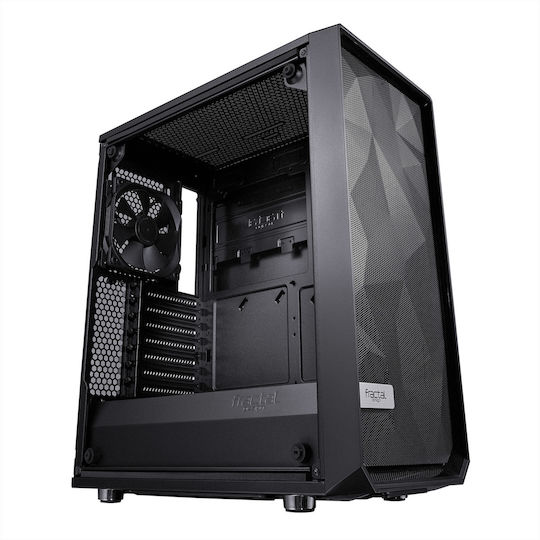 Fractal Design Meshify C Dark Tempered Glass Midi Tower Κουτί Υπολογιστή με Πλαϊνό Παράθυρο Μαύρο