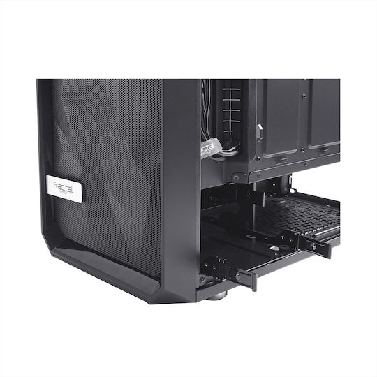 Fractal Design Meshify C Dark Tempered Glass Midi Tower Κουτί Υπολογιστή με Πλαϊνό Παράθυρο Μαύρο