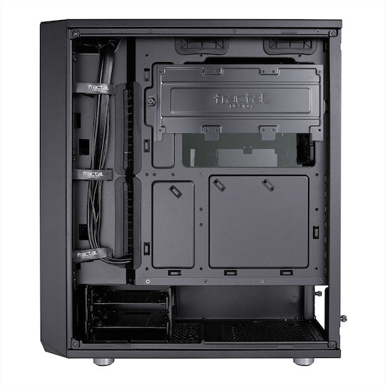 Fractal Design Meshify C Dark Tempered Glass Midi Tower Κουτί Υπολογιστή με Πλαϊνό Παράθυρο Μαύρο