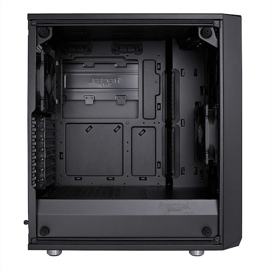 Fractal Design Meshify C Dark Tempered Glass Midi Tower Κουτί Υπολογιστή με Πλαϊνό Παράθυρο Μαύρο