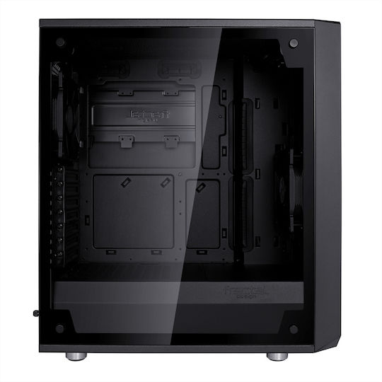 Fractal Design Meshify C Dark Tempered Glass Midi Tower Κουτί Υπολογιστή με Πλαϊνό Παράθυρο Μαύρο