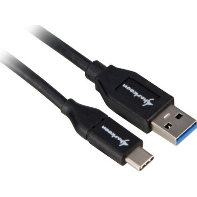 Sharkoon Regular USB 3.1 Cable USB-C male - USB-A male Μαύρο 0.5m
