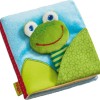 Haba Βιβλίο Δραστηριοτήτων Βρεφικό Βιβλιαράκι Βάτραχος από Ύφασμα με Ήχους για Νεογέννητα