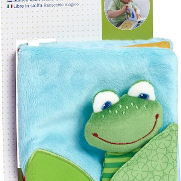 Haba Βιβλίο Δραστηριοτήτων Βρεφικό Βιβλιαράκι Βάτραχος από Ύφασμα με Ήχους για Νεογέννητα