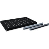 Digitus Shelf with Variable Rails for Fixed Mounting in 483 mm (19-Inch) Μαύρο