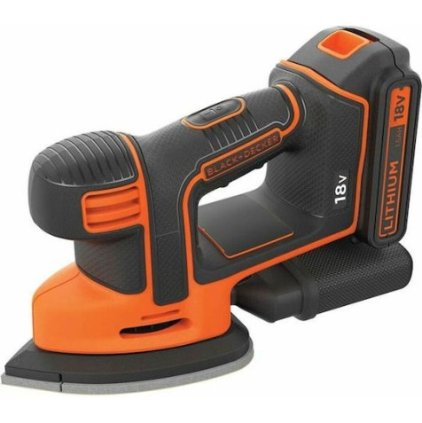 Black & Decker Τριβείο Δέλτα 18V Solo με Σύστημα Αναρρόφησης