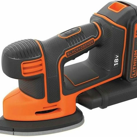 Black & Decker Τριβείο Δέλτα 18V Solo με Σύστημα Αναρρόφησης