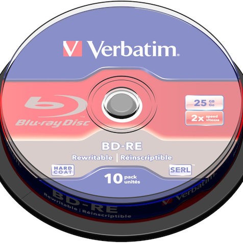 Verbatim BD-RE 2x 25GB 10τμχ