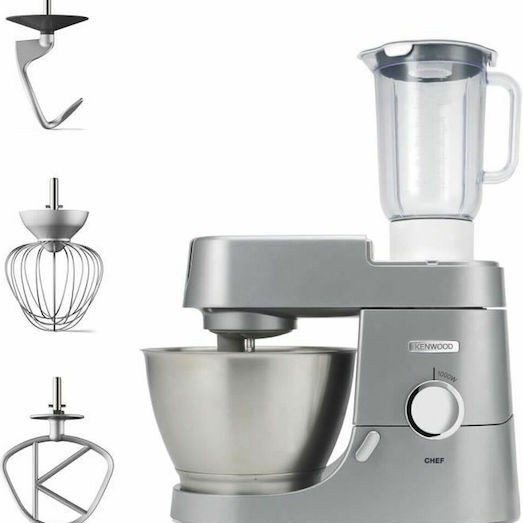 Kenwood Chef Κουζινομηχανή 1000W με Ανοξείδωτο Κάδο 4.6lt