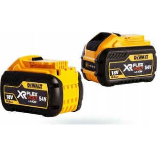 Dewalt Σετ 2 Μπαταριών Εργαλείου Λιθίου 54V Χωρητικότητας 9Ah με Φορτιστή Flexvolt