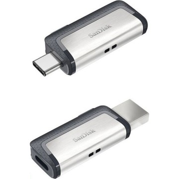 Sandisk Ultra Dual Drive 32GB USB 3.1 Stick με σύνδεση USB-A & USB-C Λευκό