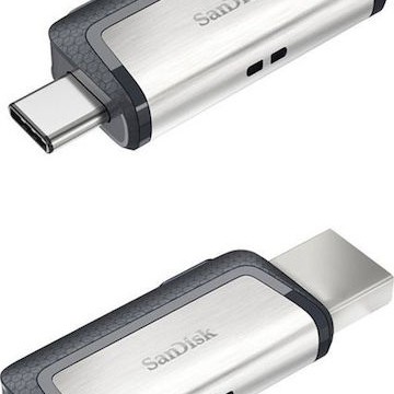 Sandisk Ultra Dual Drive 32GB USB 3.1 Stick με σύνδεση USB-A & USB-C Λευκό