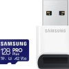 Samsung Pro Plus (2023) microSDXC 128GB Class 10 U3 V30 A2 UHS-I με USB Reader