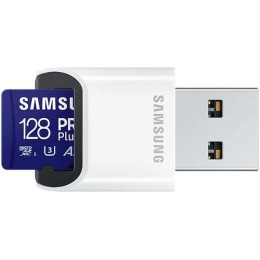 Samsung Pro Plus (2023) microSDXC 128GB Class 10 U3 V30 A2 UHS-I με USB Reader