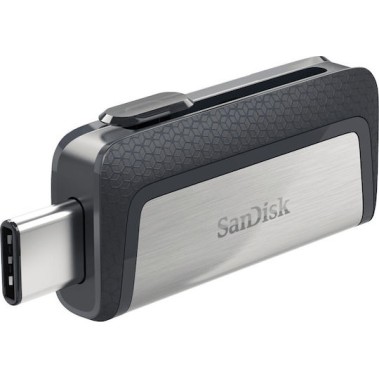 Sandisk Ultra Dual Drive 64GB USB 3.1 Stick με σύνδεση USB-A & USB-C Λευκό
