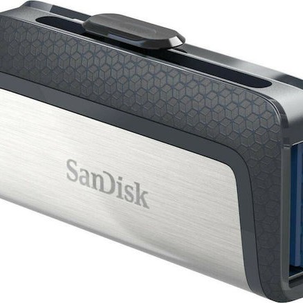 Sandisk Ultra Dual Drive 128GB USB 3.1 Stick με σύνδεση USB-A & USB-C Λευκό