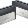 Sandisk Ultra Dual Drive 128GB USB 3.1 Stick με σύνδεση USB-A & USB-C Λευκό