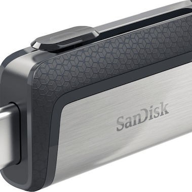 Sandisk Ultra Dual Drive 256GB USB 3.1 Stick με σύνδεση USB-A & USB-C Μαύρο