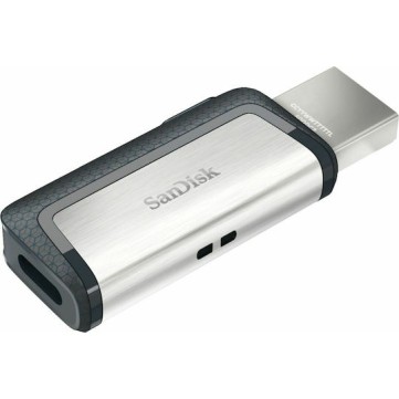 Sandisk Ultra Dual Drive 256GB USB 3.1 Stick με σύνδεση USB-A & USB-C Μαύρο