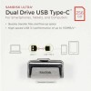 Sandisk Ultra Dual Drive 256GB USB 3.1 Stick με σύνδεση USB-A & USB-C Μαύρο