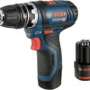 Bosch GSR 12V-15 FC Δραπανοκατσάβιδο Μπαταρίας 12V 2x2Ah