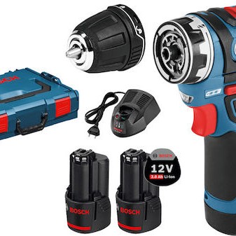 Bosch GSR 12V-15 FC Δραπανοκατσάβιδο Μπαταρίας 12V 2x2Ah