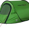 High Peak Vision 2 Σκηνή Camping Pop Up Πράσινη 3 Εποχών για 2 Άτομα 235x140x100εκ.