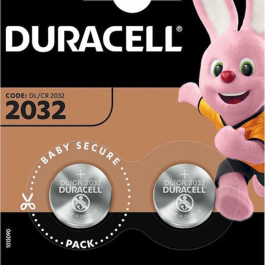 Duracell Long Lasting Power Μπαταρίες Λιθίου Ρολογιών CR2032 3V 2τμχ