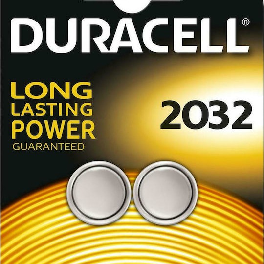 Duracell Long Lasting Power Μπαταρίες Λιθίου Ρολογιών CR2032 3V 2τμχ