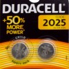 Duracell Long Lasting Power Μπαταρίες Λιθίου Ρολογιών CR2025 3V 2τμχ