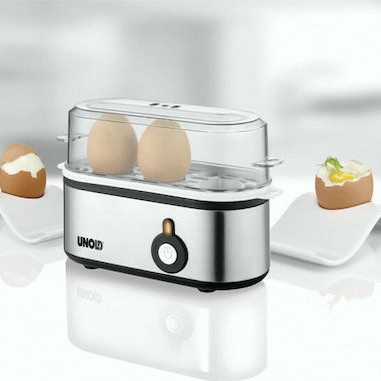 Unold Βραστήρας Αυγών 3 Θέσεων 210W Ασημί