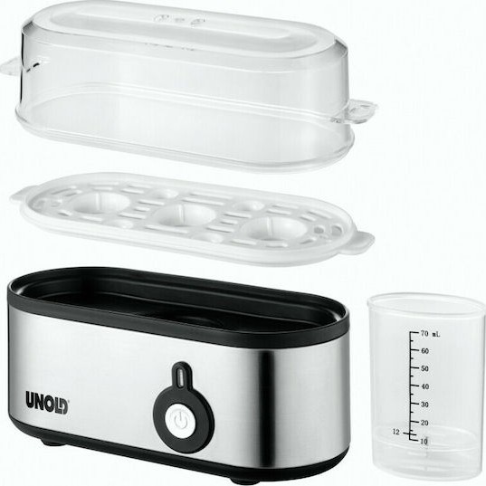 Unold Βραστήρας Αυγών 3 Θέσεων 210W Ασημί