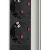 Brennenstuhl Tower 3 Πολύπριζο Ασφαλείας 3 Θέσεων με Διακόπτη και Καλώδιο 2m