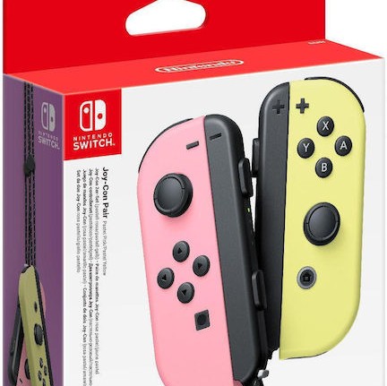 Nintendo Joy-Con Set Ασύρματο Gamepad για Switch Pink / Pastel Yellow