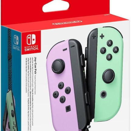 Nintendo Joy-Con Set Ασύρματο Gamepad για Switch Purple / Pastel Green