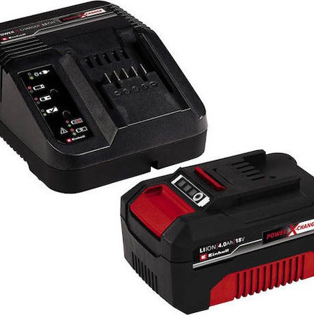 Einhell Σετ Μπαταρίας Λιθίου Χωρητικότητας 4Ah 18V με Φορτιστή