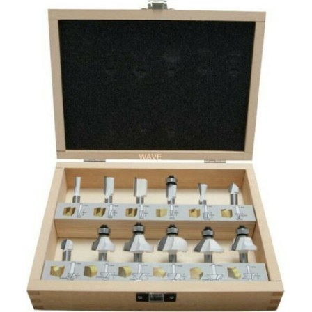 Makita Σετ Φρέζες για Ξύλο 8mm 12τμχ