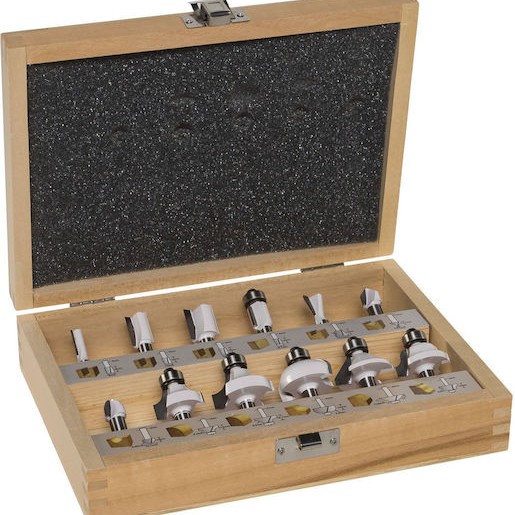 Makita Σετ Φρέζες για Ξύλο 8mm 12τμχ