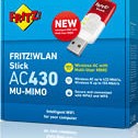 AVM WLAN Stick AC 430 MU-MIMO Ασύρματος USB Αντάπτορας Δικτύου 433Mbps