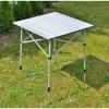 High Peak Aluminium Camping Table Τραπέζι Πλαστικό για Camping Πτυσσόμενο 70x70x70cm Ασημί