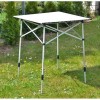 High Peak Aluminium Camping Table Τραπέζι Πλαστικό για Camping Πτυσσόμενο 70x70x70cm Ασημί