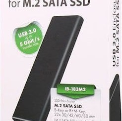 Icy Box Θήκη για Σκληρό Δίσκο M.2 SATA III με σύνδεση USB 3.0