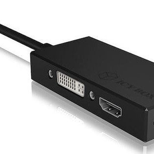Icy Box IB-AC1032 Μετατροπέας mini DisplayPort male σε HDMI / VGA / DVI-D female