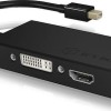 Icy Box IB-AC1032 Μετατροπέας mini DisplayPort male σε HDMI / VGA / DVI-D female