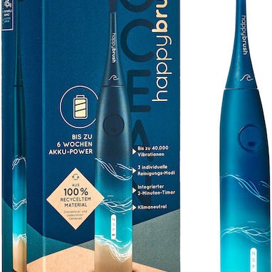 Happy Brush Schall Eco Vibe 3 Ocean Ηλεκτρική Οδοντόβουρτσα Μπλε